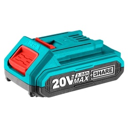 [HE-CA-BA01] Batería de 20 V Litio 2.0 Ah - Indicador Led de carga - Esta batería es compatible con múltiples herramientas inalámbricas Total