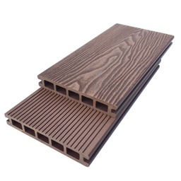 [PI-GU-LA01] Lamina piso Deck WPC - Superficie 3D - Perforado - Exteriores - Reversible - 22*145*2200 mm - Pro-Step