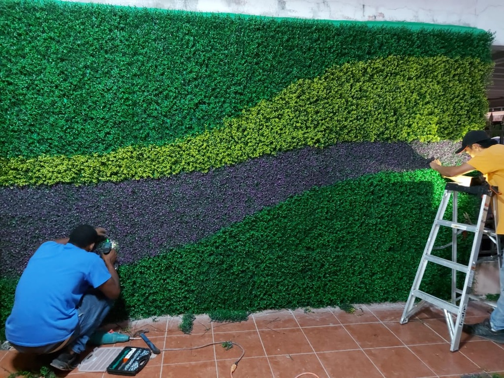 Follaje artificial - 50 x 50 cm -  Decogreen - A013 - Lavanda