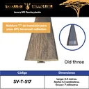 Moldura "T" transición - PVC - Para SPC click - Savannah collection - 2400*45*7 mm