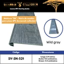 Moldura "SN" nariz de escalón - Stair nose - PVC - para SPC click - Savannah collection - 2400*115*25 mm