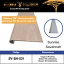 Moldura "SN" nariz de escalón - Stair nose - PVC - para SPC click - Savannah collection - 2400*115*25 mm