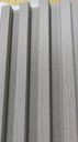 Lámina Acanalada Decorativa - WPC - Fabric Grey - 24*160*2900 mm