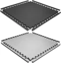 Loseta de foam - Negro+Gris - reversible - 1000*1000*20mm - Armable - Tipo rompecabezas - Deportes y areas de juego