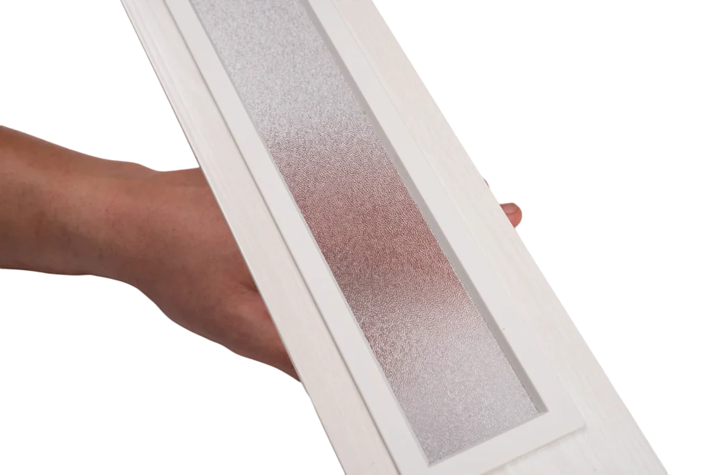 Panel Completo con Cristal - Full Panel with Glass - OAK-00 - Blanco- 100*6*2800 mm
