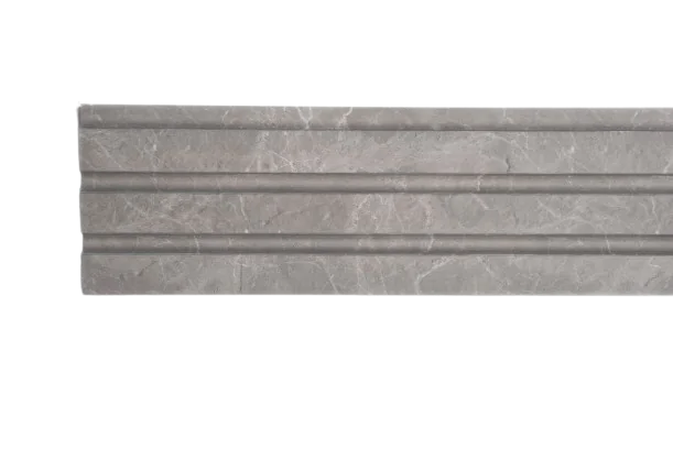 Lámina Acanalada Decorativa - PS - Mármol gris - 12*120*2900 mm