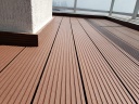 Lamina piso Deck WPC - Brown - Chocolate - Pro-step perforado - Exteriores - Reversible - 22*145*2200 mm
