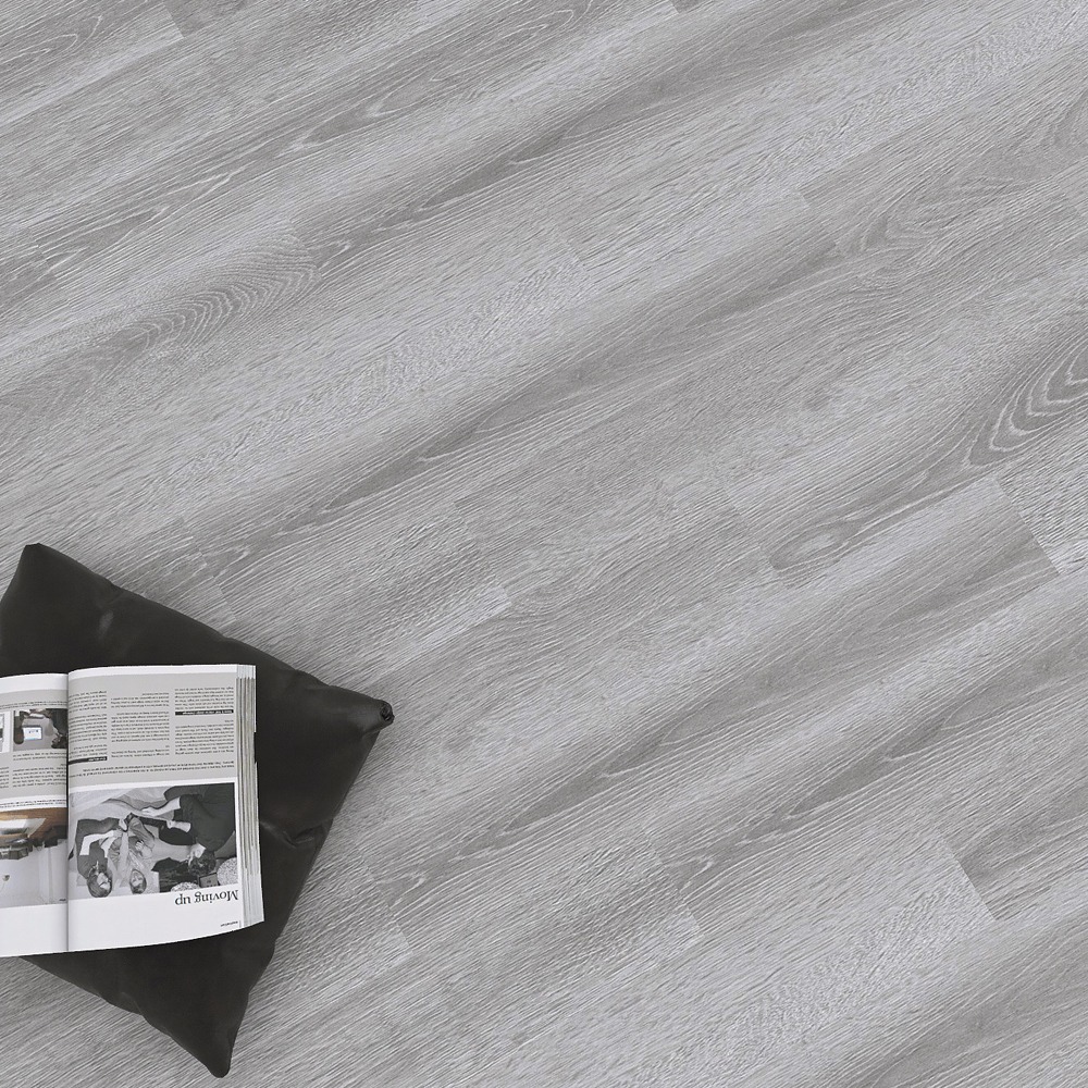 Caja piso PVC - Autoadhesivo - CE-07 - Ceniza - Caja 5 m2 - 36 láminas por caja - 152*914*2 mm