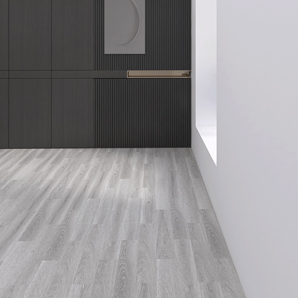 Caja piso PVC - Autoadhesivo - CE-07 - Ceniza - Caja 5 m2 - 36 láminas por caja - 152*914*2 mm