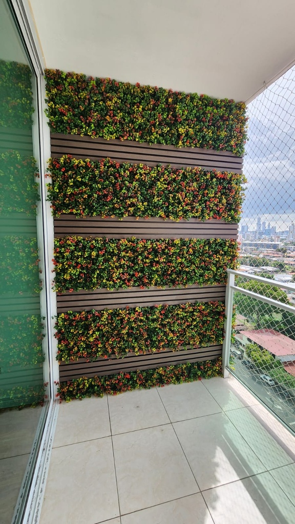 Follaje artificial - 50 x 50 cm -  Decogreen - A019M - Bromelia mixta
