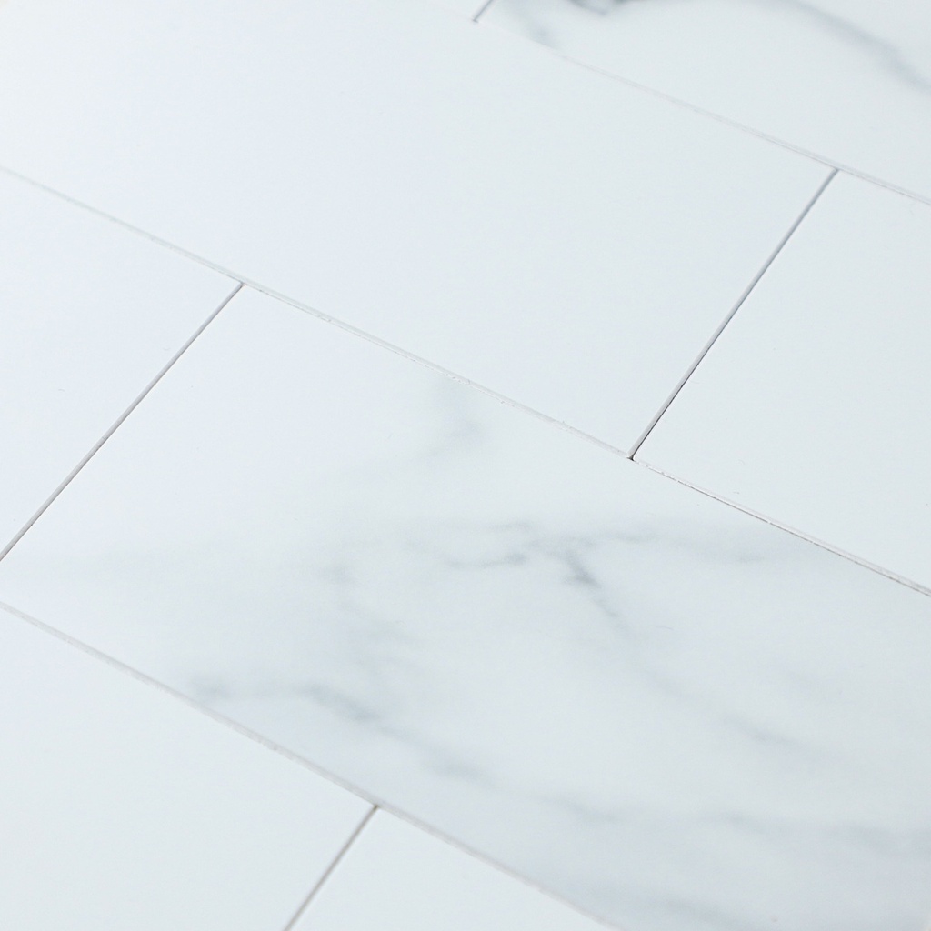 Lámina decorativa de PVC - Ladrillo mármol - autoadhesivo - pela y pega - 305*305*4 mm