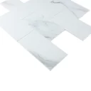 Lámina decorativa de PVC - Ladrillo mármol - autoadhesivo - pela y pega - 305*305*4 mm