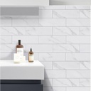 Lámina Decorativa de PVC - Ladrillo Mármol - Autoadhesivo - Pela y pega - 305*305*4 mm