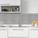 Lámina Decorativa de Vinil - Ladrillo Gris - autoadhesivo - pela y pega - 254*310*1.2 mm