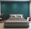 Lámina Acanalada Decorativa - WPC - Bluegreen - 24*160*2900 mm