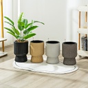 Macetero - Tipo Copa - 26*36 cm - Negro Mate