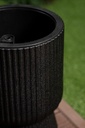 Macetero - Tipo Copa - 26*36 cm - Negro Mate