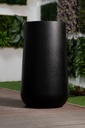 Macetero - Grande - Cilíndrico - Liso - 35*70cm - Negro Mate