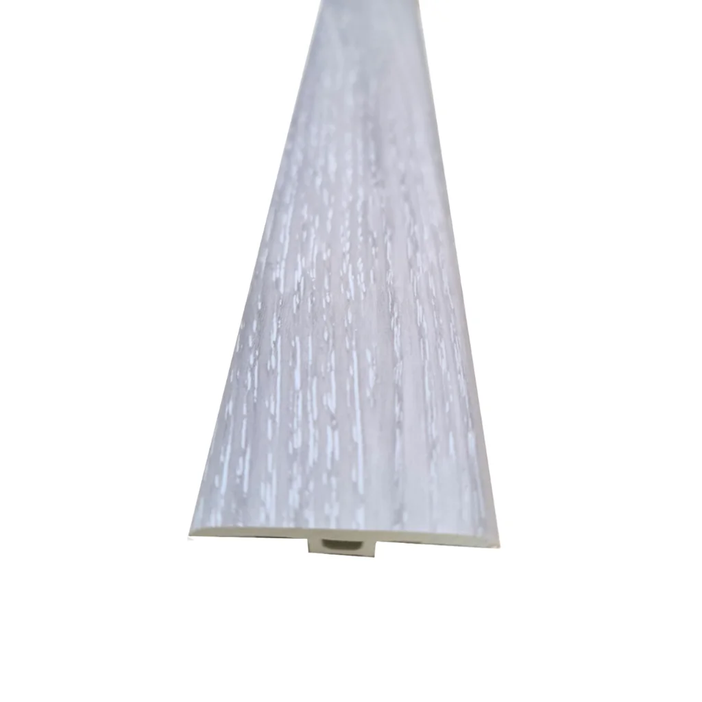 Moldura "T" transición SV-509 White Savannah - PVC - Para pisos SPC click Savannah collection - 2400*45*7 mm