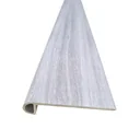 Moldura "SN" nariz de escalón SV-509 White Savannah - Stair nose - PVC - para SPC click - Savannah collection - 2400*115*25 mm