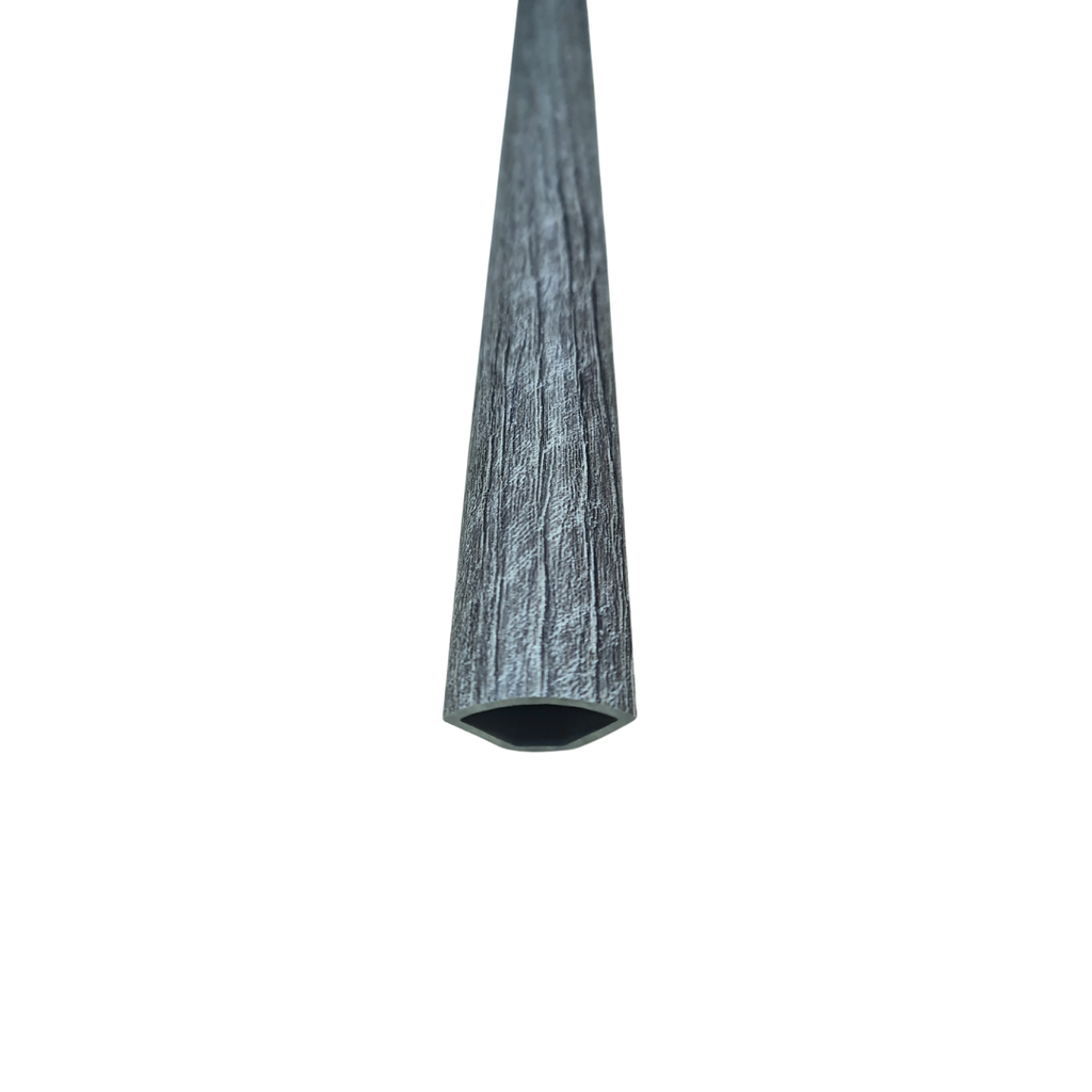 Moldura "QR" cuarto redondo - Quarter round - PVC - para SPC click - Savannah collection - 2400*28*15 mm
