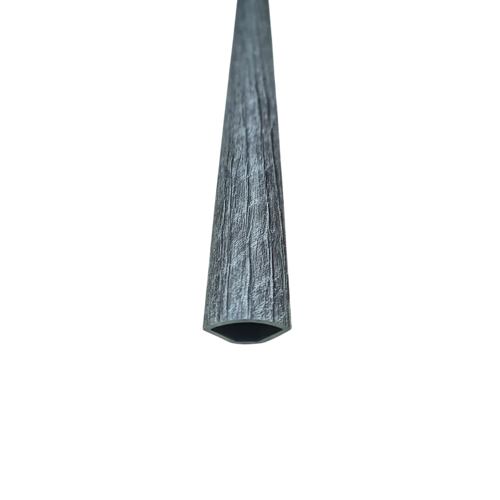 Moldura "QR" cuarto redondo SV-521 Wild gray - Quarter round - PVC - para SPC click - Savannah collection - 2400*28*15 mm