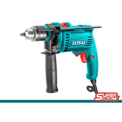 Taladro de 1/2" Total 110V-120V~60Hz 680W. Con martillo. 2 velocidades en ambos sentidos. 3000rpm