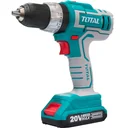 Taladro inalambrico de 1/2" 20V Funcion de impacto velocidad0-450/0-1900/min. Torque max 45NM. Incluye 2 baterias 20V y cargador