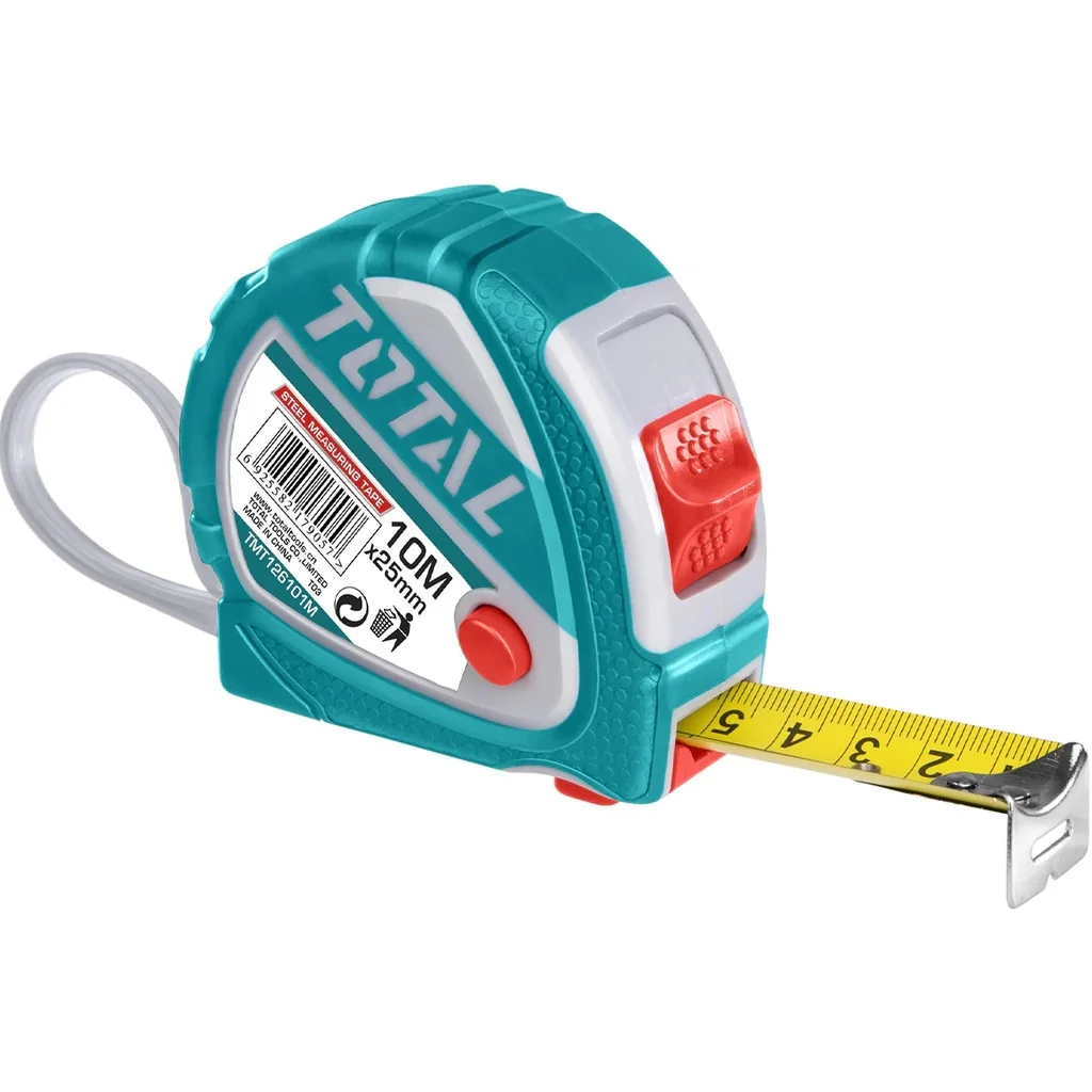 Cinta metrica y pulgada 10 mts x 25 mm. Alta calidad