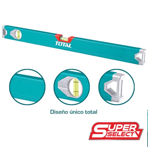 Nivel de Burbuja de 40 cm - Espesor del Aluminio 1 mm - Alta Calidad - Alta Precision