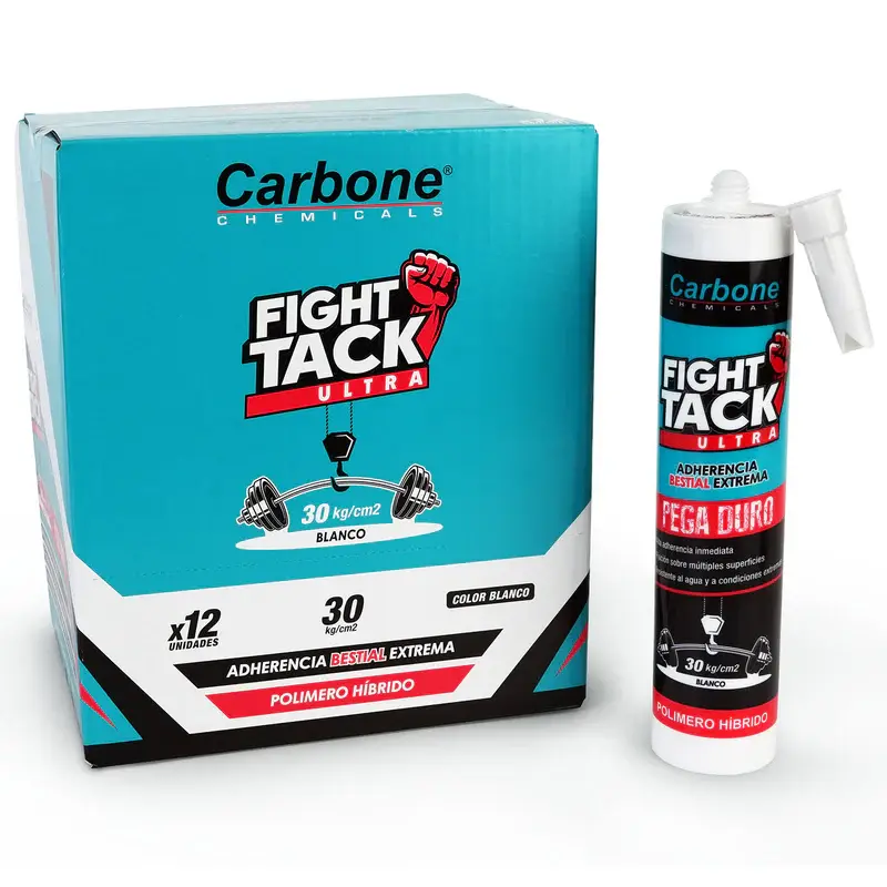 High Tack - ULTRA - Agarre Inicial Inmediato - 30Kg / cm2 - Viscosidad Adher Y Resistencia Alta - Blanco - 290Ml