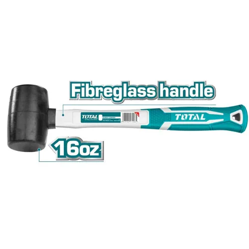 Mazo De Goma - 16Oz/450G - Mango De Fibra De Vidrio