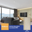 [RP-LA-CW-14] Lámina Acanalada Decorativa - PS - Clear Wood - 12*120*2900 mm