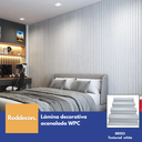 Lámina Acanalada Decorativa - WPC - Textured White - 24*160*2900 Mm