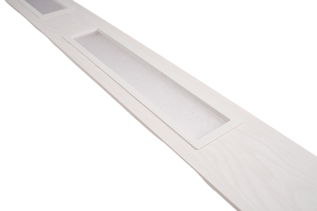 Panel Completo con Cristal - Full Panel with Glass - OAK-00 - Blanco- 100*6*2800 mm
