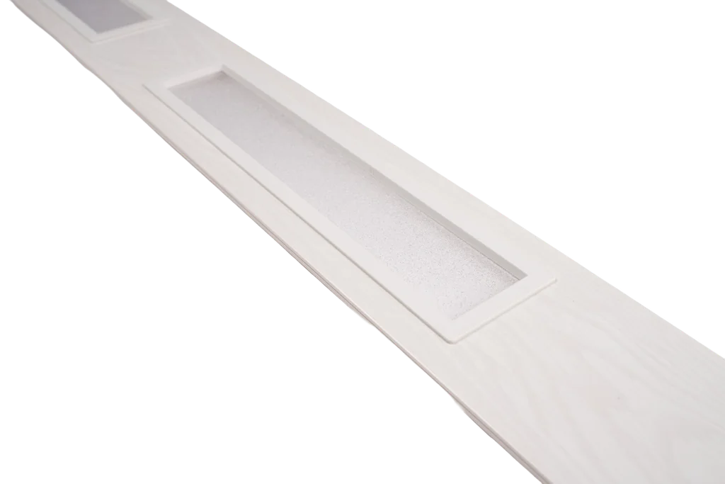 Panel Completo con Cristal - Full Panel with Glass - OAK-00 - Blanco- 100*6*2800 mm
