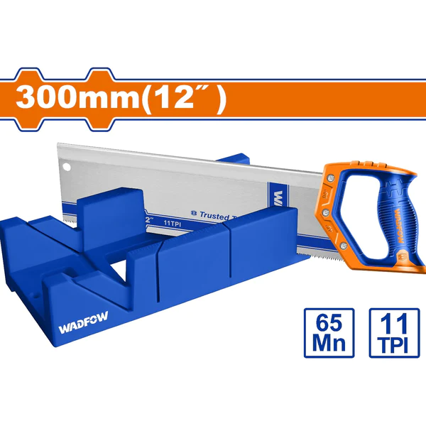 Serrucho Trasero En Caja Plástica - Corte Inglete - 300Mm(12") 11TPI.