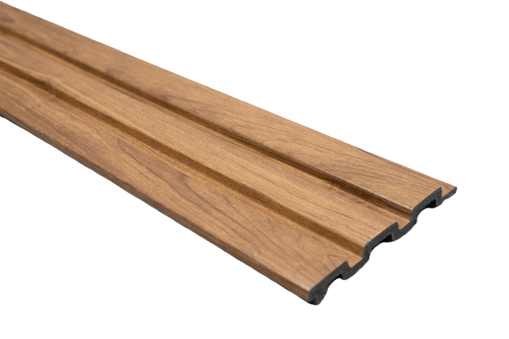 Lámina Acanalada Decorativa - PS - Cedro - 12*120*2900 mm