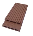 Lamina piso Deck WPC - Brown - Chocolate - Pro-step perforado - Exteriores - Reversible - 22*145*2200 mm