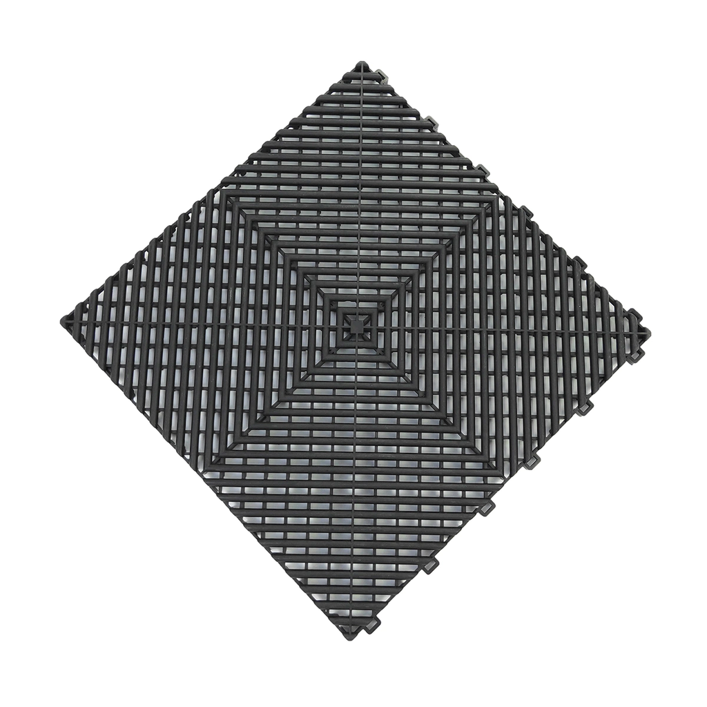 Piso garaje - Negro - PVC - Armable - 400*400*18mm