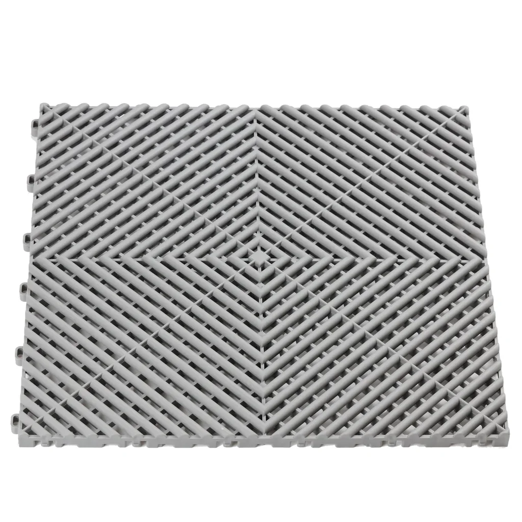 Piso garaje - Gris - PVC - Armable - 400*400*18mm