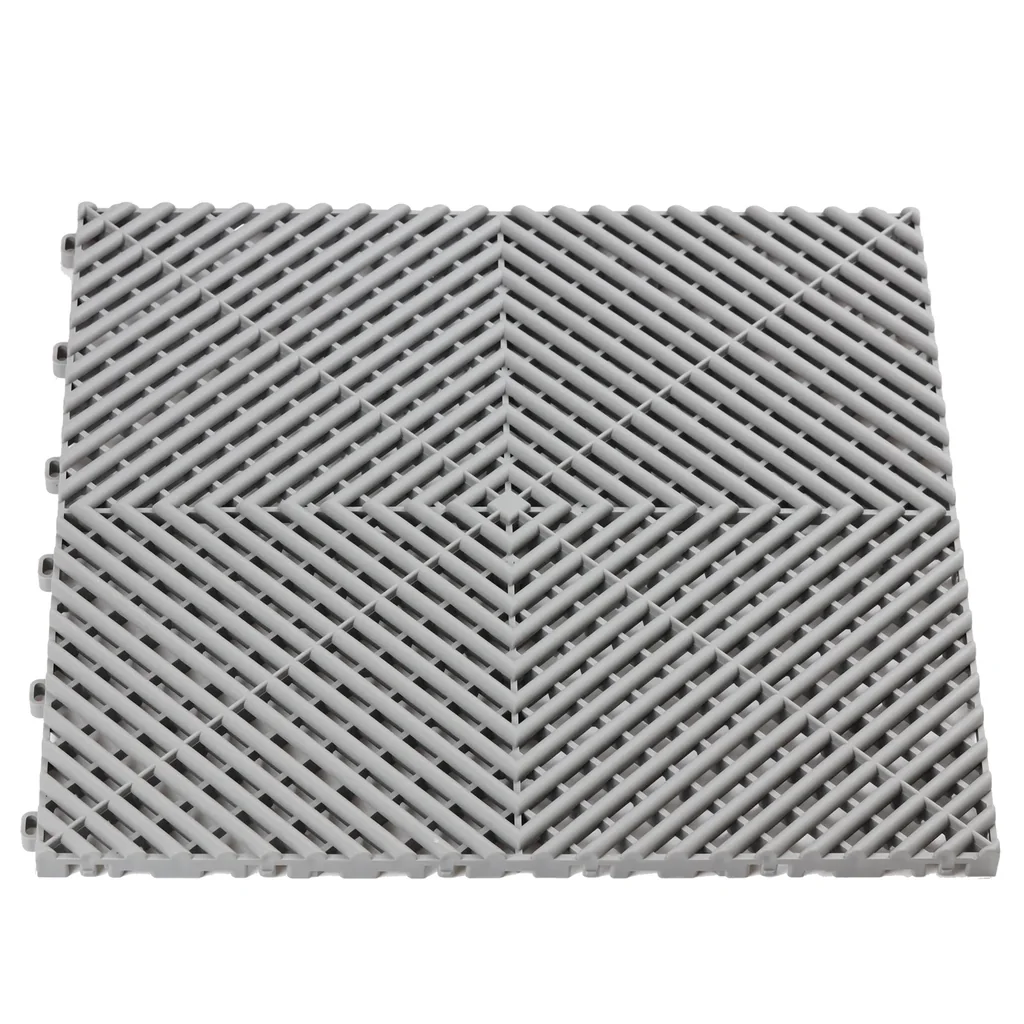 Piso garaje - Gris - PVC - Armable - 400*400*18mm