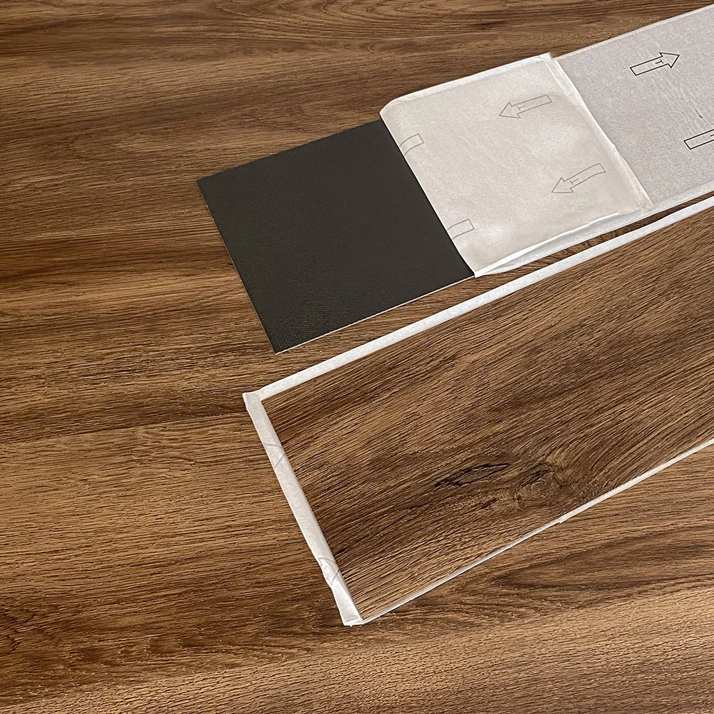 Caja piso PVC - Autoadhesivo - EB-05 - Ebano Elegante - Caja 5 m2 - 36 láminas por caja - 152*914*2 mm