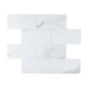 Lamina Decorativa de PVC - Ladrillo Marmol - Autoadhesivo - Pela y pega - 305*305*4 mm