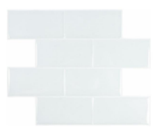 Lámina Decorativa de Vinil - Ladrillo Bijou - autoadhesivo - pela y pega - 254*310*1.2 mm