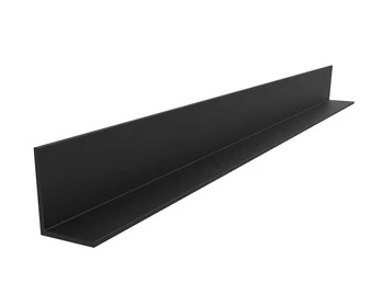 Angulo De 1 1/2" X 1 1/2" - Espesor 1.6 Mm. - Largo 2.70 Mts. - Acabado Anodizado Negro - 15 Micron
