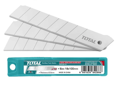 Cuchillas Para Exacto - Tamaño 18X100mm - Juego 10 pcs