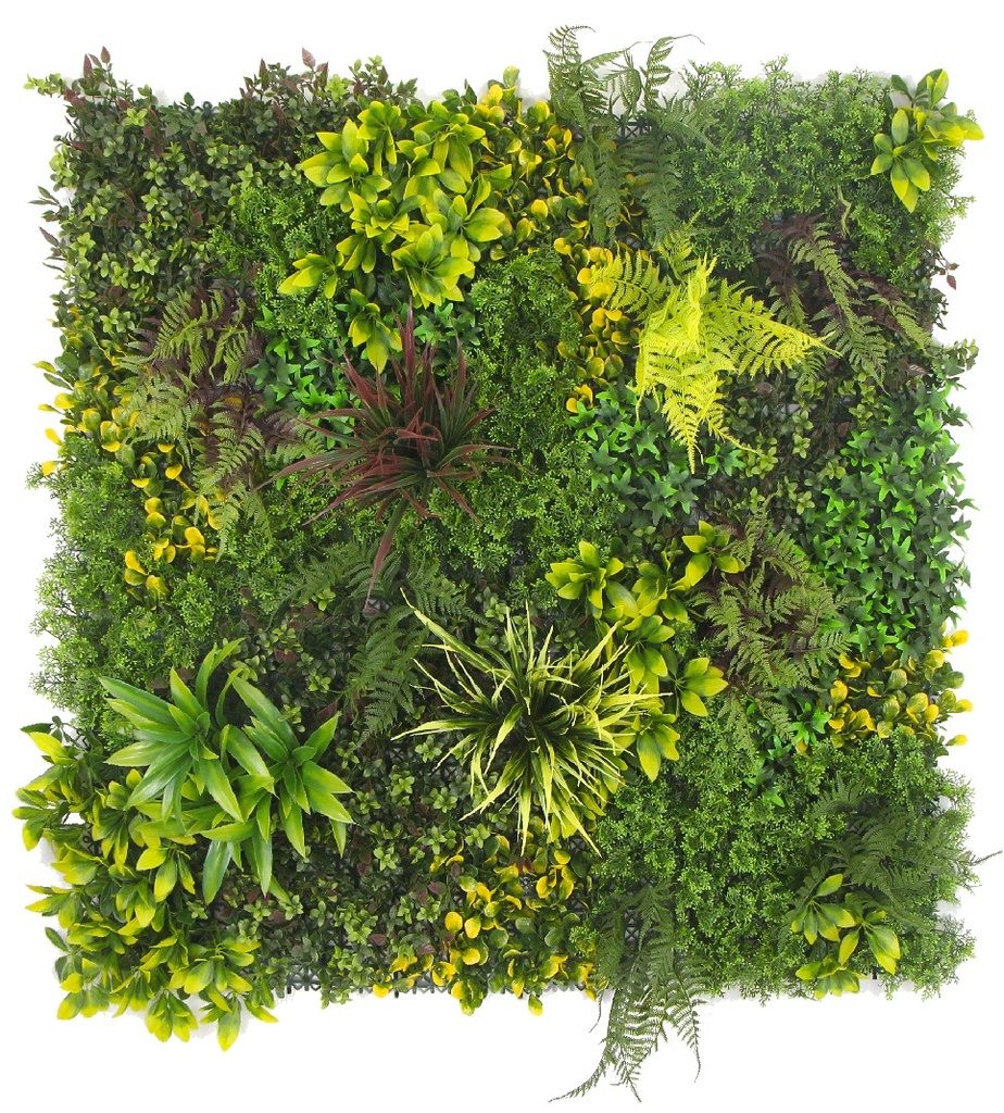 Jardín vertical - Sombra de Helechos - Uso interior y exterior - 100 x 100 cm (1 m2) - L082
