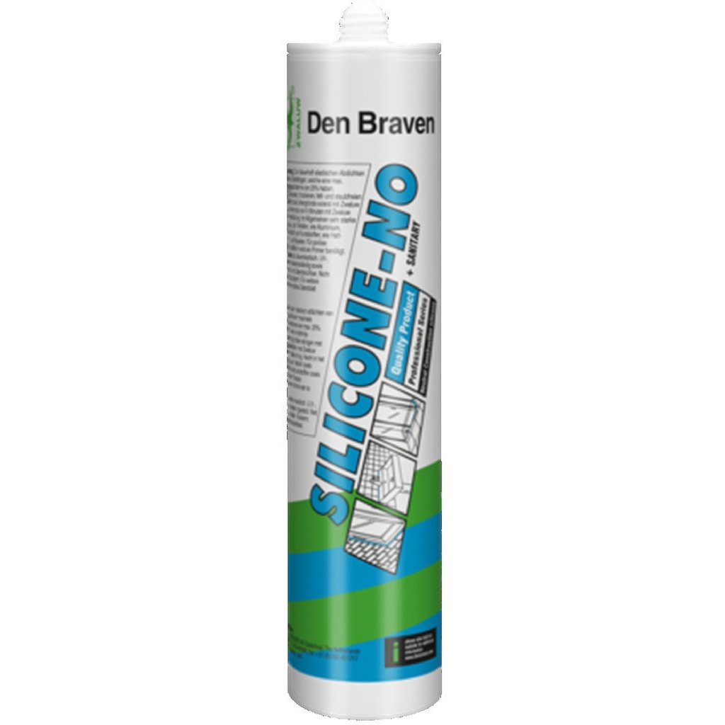 Silicon Zwaluw Neutro N.O. - Anthracite - 310 ml - Gris oscuro - Den Braven