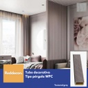 Pergola Decorativa Tubo WPC 4" X 2" - Textured Grey - Rectangular 100*50*2900mm